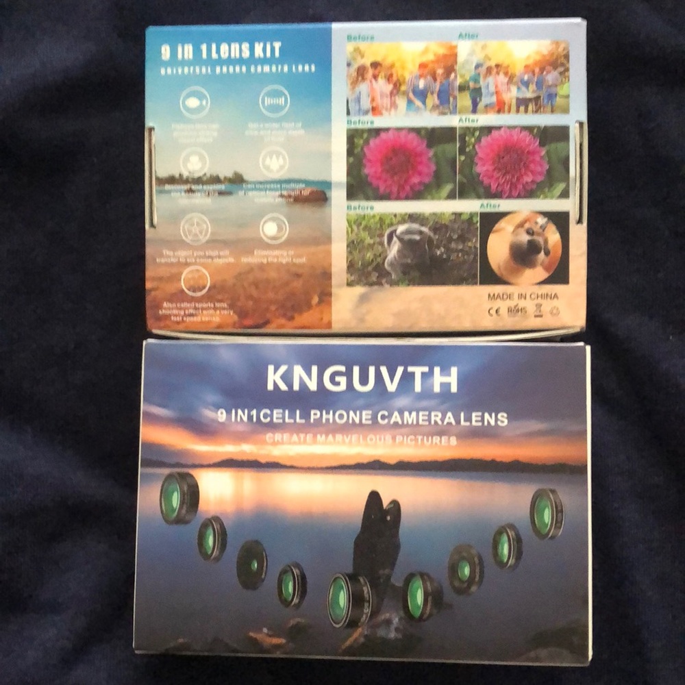 Knguvth 9 in 1 cell phone camera lens